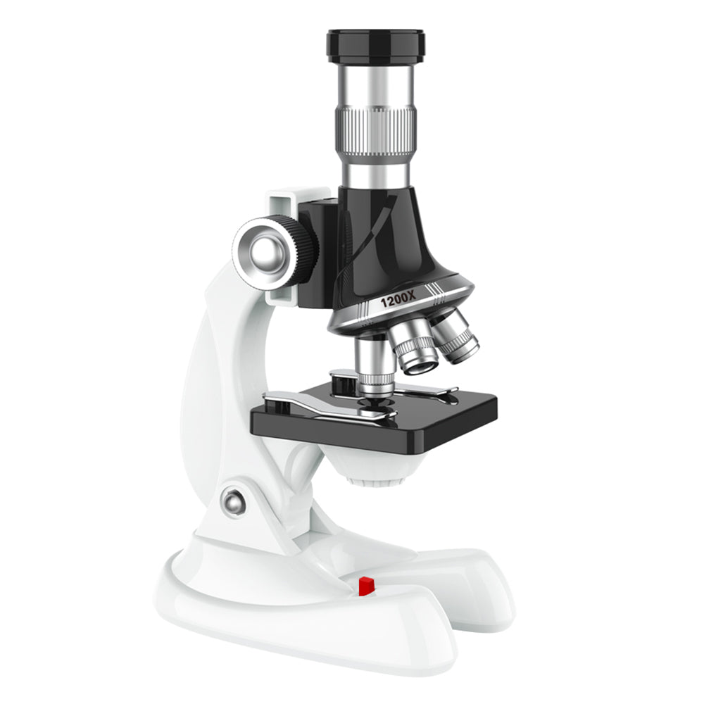 QB3303 1 Set Elementary School Student STEM Microscope 1200X Magnification Tools for Children QB3303 1 Set Elementary School Student STEM Microscope 1200X Magnification Tools for Children